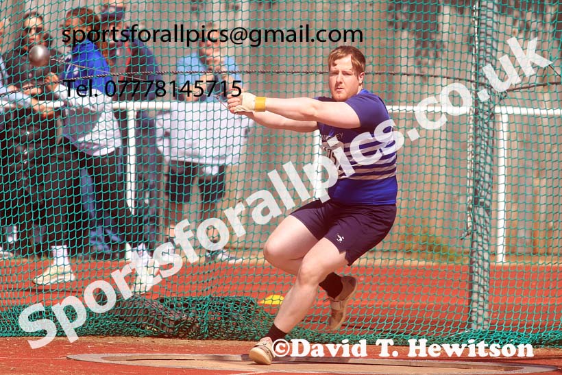 Senior Mens hammer, 2024 Northern Senior and Under-20s Track and Field Champs, Middlesbrough.  Photo: David T. Hewitson/Sports for All Pics